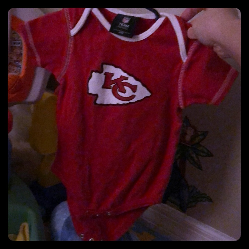 Kansas City chiefs onesie. 18 months